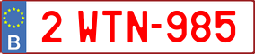 Truck License Plate